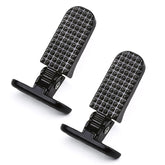 Minho foot peg front view showing shape and sturdy build benefit