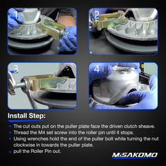 Misakomo full kit laid out with bolts and nuts for hassle-free service