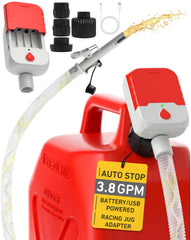 MISFANS front view pump showing compact design and portability benefit