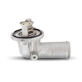 Mishimoto thermostat front assembly showing robust construction and fit benefits