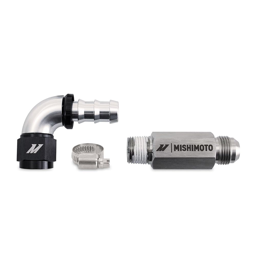 Mishimoto top heater hose upgrade front assembly showing components and improved reliability