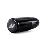 Mishimoto front view of black weighted shift knob showing shape and stability