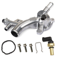 MITZONE front view coolant housing outlet shows fit and mounting, improves reliability