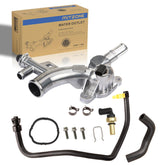 MITZONE front view coolant housing showing durable aluminum and precise fit benefit