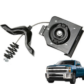 MITZONE front view of spare tire winch showing fit and durable construction
