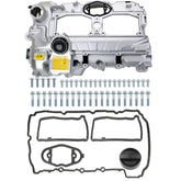 MITZONE front view of aluminum valve cover showing fit and finish for durability