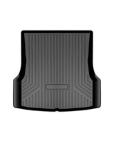 Mixsuper cargo liner front packaging showing Tesla Model S fit and quick install benefit