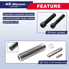 MK-Morzon kit hardware layout with keys and screws for complete installation