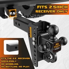 Mmtowus installed on truck receiver demonstrating secure fit