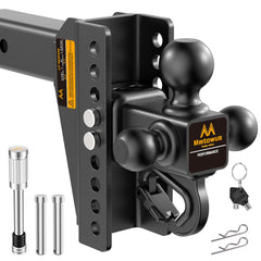 Mmtowus tri-ball front view showing three ball options and readiness