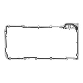 MNJWS oil pan gasket front view showing full shape and bolt holes for correct fit