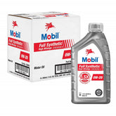 Mobil full synthetic 0W-20 front label showing product and pack benefits