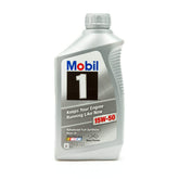 Mobil 1 front label quart showing product and protective benefits