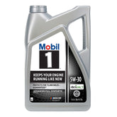 Mobil 1 front label showing product name and benefits