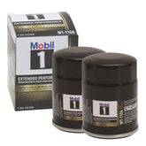 Mobil 1 front packaging showing product and 2-pack convenience