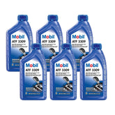 Mobil 3309 quart bottle front view showing product identity and easy storage benefit