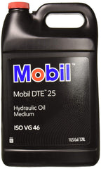 Mobil DTE 25 front view one-gallon container showing brand and product name for easy identification