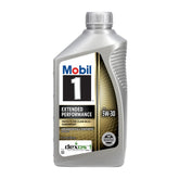 Mobil 1 front packaging showing 1 QT bottle and branding, highlights reliability