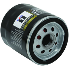 Mobil 1 media cross-section revealing synthetic fibers and higher contaminant capture