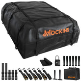 Mockins front view of XXL roof bag showing size and shape, expands storage
