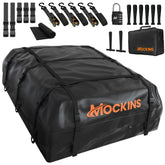 Mockins front view of XXL roof bag showing shape and capacity benefit