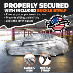 Mockins full side profile of covered car demonstrating full-body protection