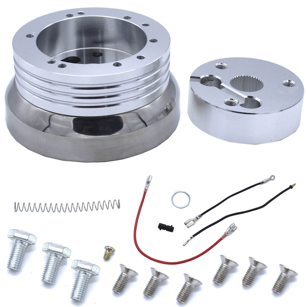 MOCW front view hub adapter showing bolt pattern and fit benefit