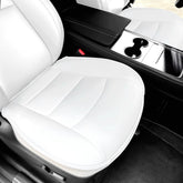 ModeIY packaged pair of front seat covers showing contents and benefit of complete set