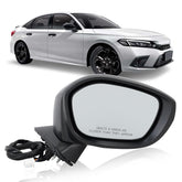 MOFOAP passenger mirror front view showing precise fit and restored appearance