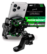 MOGGAM front view on handlebar showing secure fit and easy access