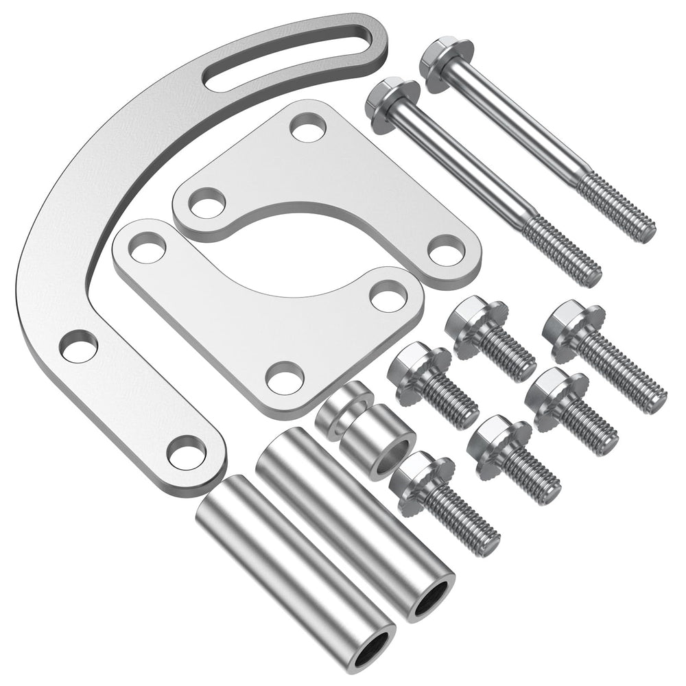 Moker bracket front view showing mounting positions and durable finish benefits accurate fit