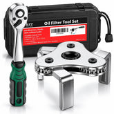 Moker front view of the wrench kit showing all components and organized layout