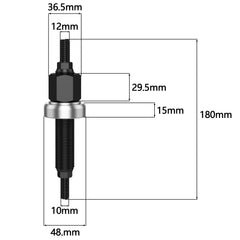 Moker close-up of threaded rod and nut showing precise threads for secure fit