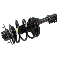 Monroe front assembly view showing complete preassembled strut for fast installation