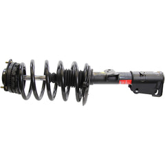 Monroe front assembly showing complete assembled strut and quick install benefit