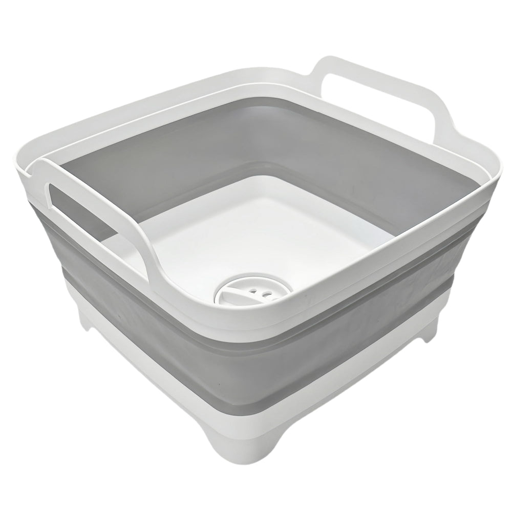 MontNorth front view of 9L collapsible basin showing compact design and utility