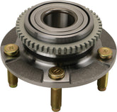 MOOG 513115 front view showing hub assembly and ready-to-install benefit