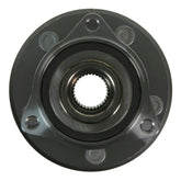 MOOG 513324 front assembly showing hub and bearing for easy replacement