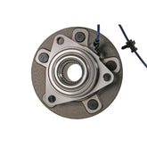 MOOG front hub assembly front view showing fitment and reliable rotation