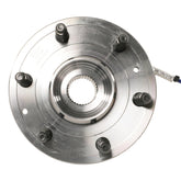 MOOG front hub assembly front view showing fitment and reliable rotation