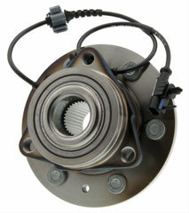 MOOG hub quad-lip seal close-up highlighting sealed bearing that protects against water and debris