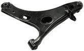 MOOG front-right control arm front view showing fit and alignment benefit