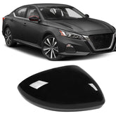 Moonlinks right side mirror cover front view shows clean glossy finish and exact fit