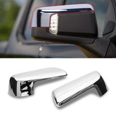 Moonlinks front view showing mirror covers and chrome finish for stylish protection
