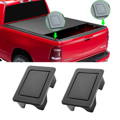 Moonlinks front view of stake pocket cover showing clean fit and protection