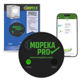 mopeka Pro Check front view showing compact sensor and collar, easy install benefit