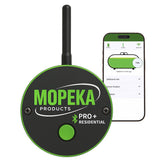 Mopeka PRO+ front view showing compact sensor and mount for easy installation and durable protection