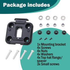 MoreFiiCo kit hardware and spacers laid out for easy installation benefit