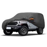 MORNYRAY front view covering Jeep Wrangler 2-door, protects exterior