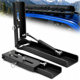 Moroayop front brackets mounted on roof rack showing strong attachment and stability